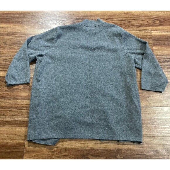 Spring + Mercer Open Front Cardigan Sweater Sz XL Gray 3/4 Sleeve Cotton Blend - Picture 7 of 8